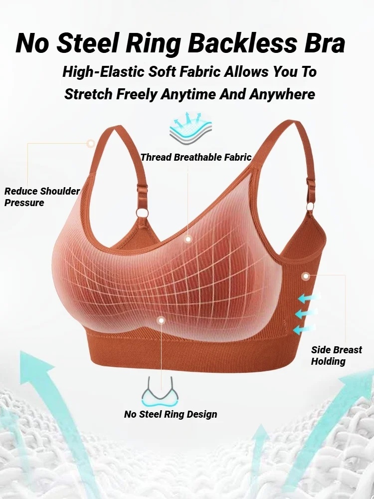 Sleep Bra Bralette - Бесшовный бюстгальтер для женщин, полная чашка,