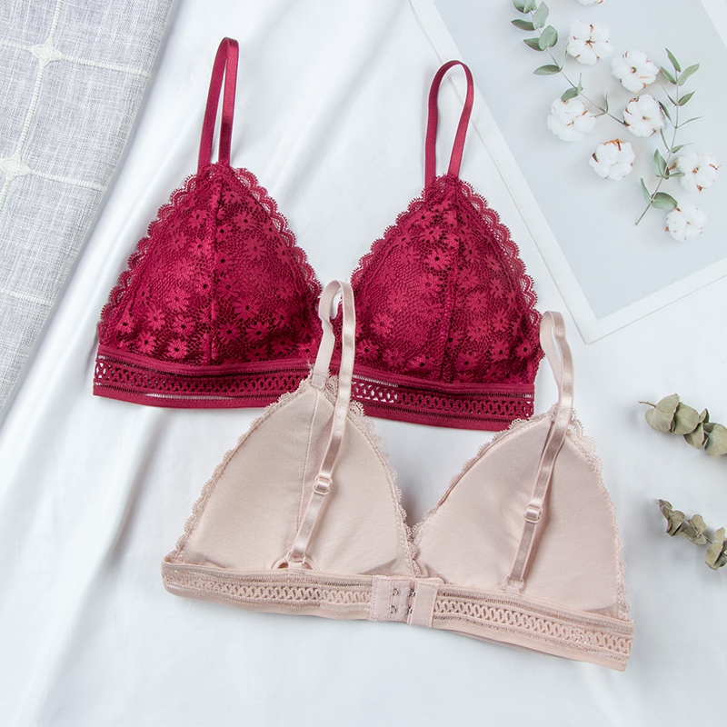Underwire Bra Padded - Сексуальный кружевной бюстгальтер с цветочным принтом