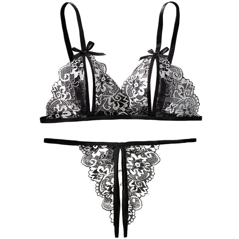 Черное горячее сексуальное жен – обзор и цена Lace Bralette Set